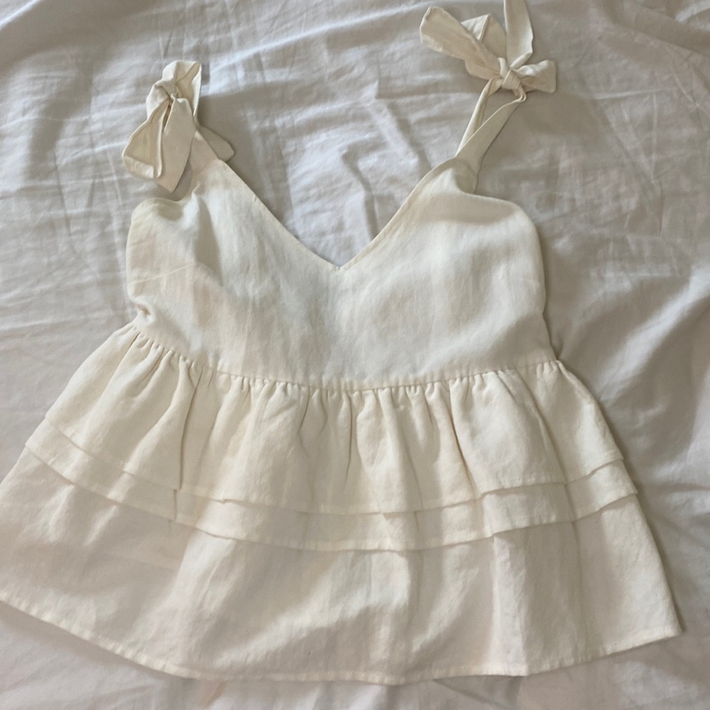 White Babydoll Tank